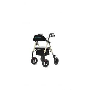 ELENKER All-Terrain Rollator Walker with 10” Non-Pneumatic Wheels